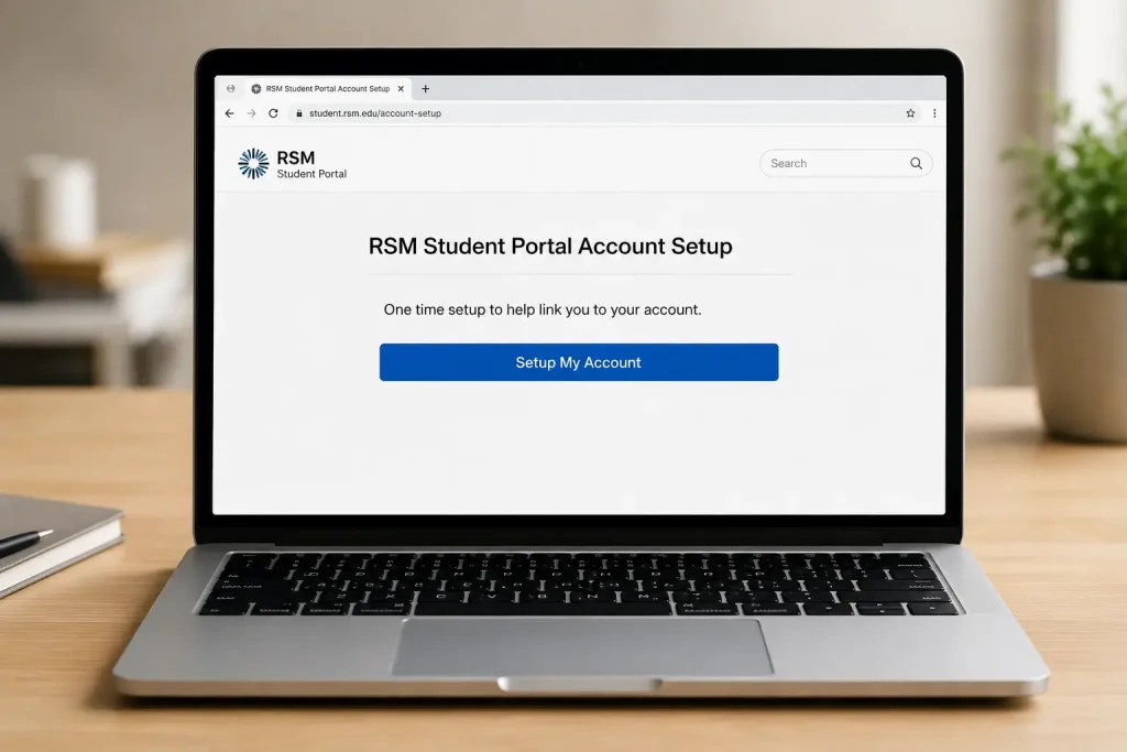 RSM Student Portal Account Setup