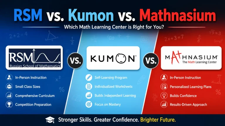 RSM vs. Kumon vs. Mathnasium