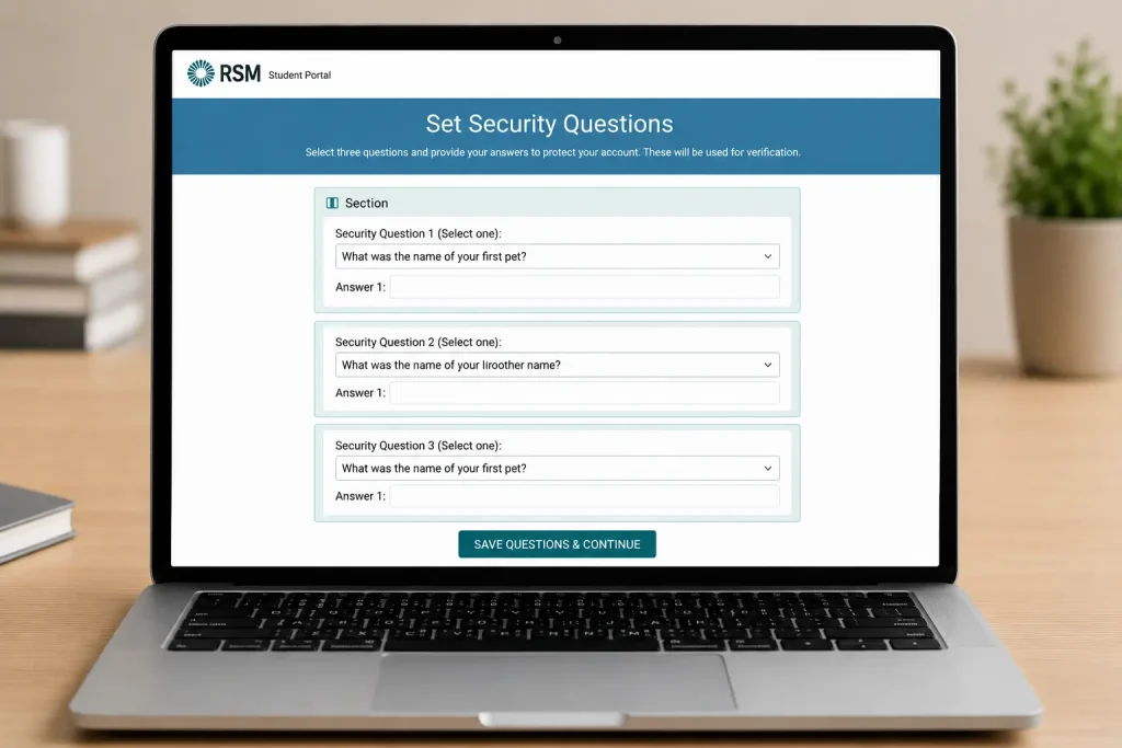 Security Question Setup
