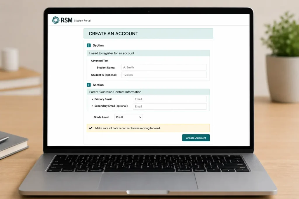 Verify Contact Information for RSM Portal